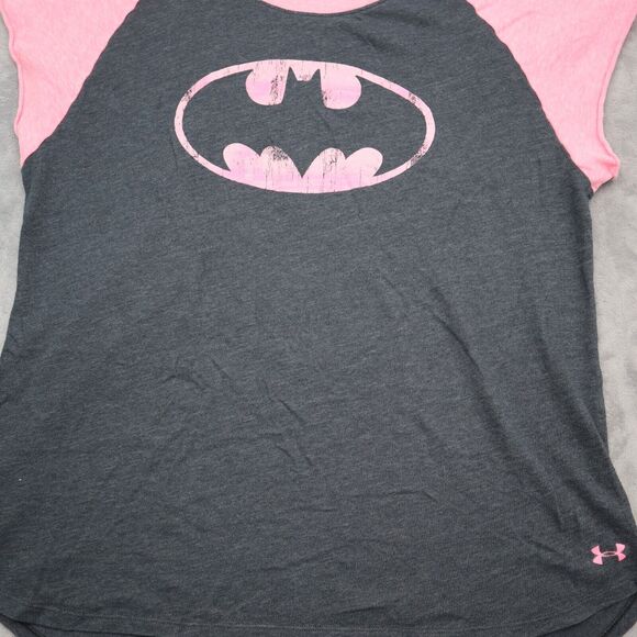 Under Armour Shirt Womens Black Pick Cap Short Sleeve Round Neck Logo T Shirt - Picture 8 of 15